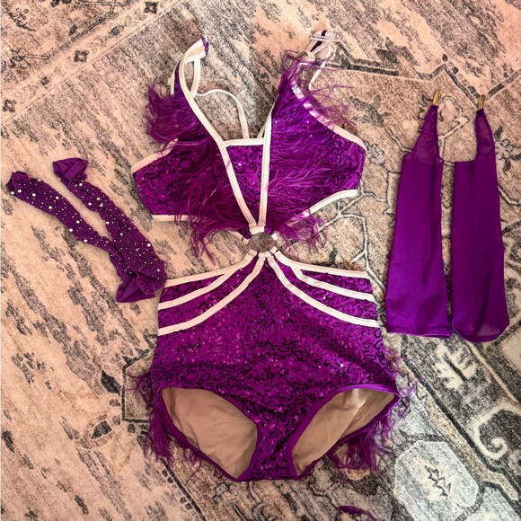Weissman Other - Purple Sequin Kids Costume Set